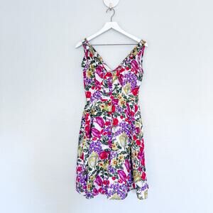 Yoana Baraschi Floral Fit and Flare Dress size 2